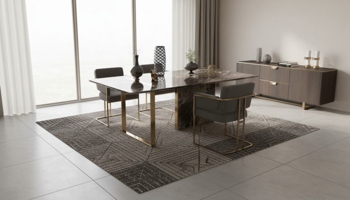 Designer Luxus Iessdësch Edelstol Dësch Iesszëmmer Holz Miwwelen Dëscher Nei