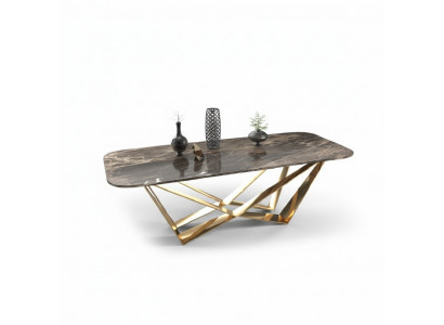 Luxus Iessdësch Marmor Iessdëscher Dësch Design Luxus Ariichtung 160x80
