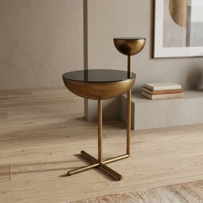 Modern Niewentisch Mat Glasplack Designer Ronnen Dësch Stil