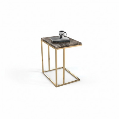 Moderne Edelstol Säitentabell Wunnzëmmer Table Basse Designer Miwwelen