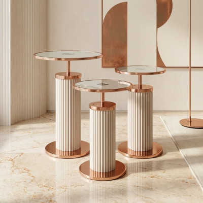 Luxus 3x Dëscher-Set Designer Wunnzëmmer Dëscher Set Dëschtische Stil Dësch