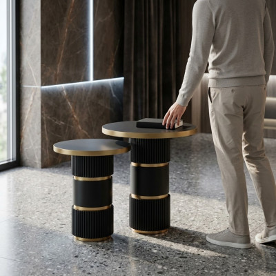 Designer Wunnzëmmer Iessdësch Holzdësch Dësch Kaffisdësch Stil Miwwelen