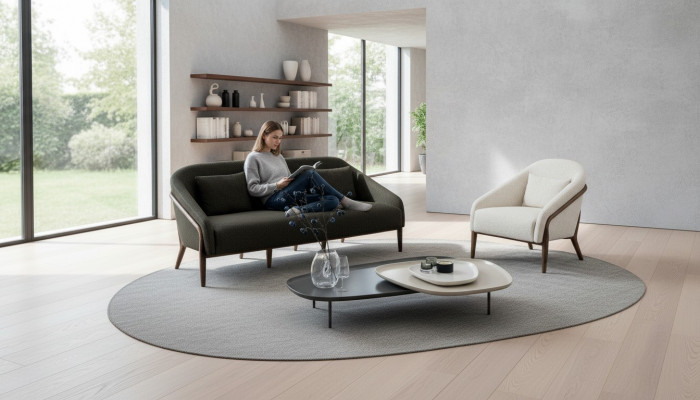 Luxus Wunnzëmmer Set Sofa Fauteuil Modernen Design 3+1 Sëtzer Miwwelen Nei