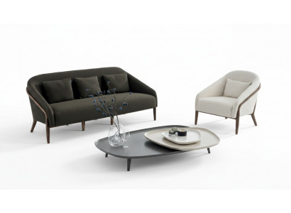 Luxus Wunnzëmmer Set Sofa Fauteuil Modernen Design 3+1 Sëtzer Miwwelen Nei