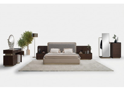 Luxus-Schlofzëmmer-Set 7tlg Stilvoll Garniture Couch Polster Miwwelen