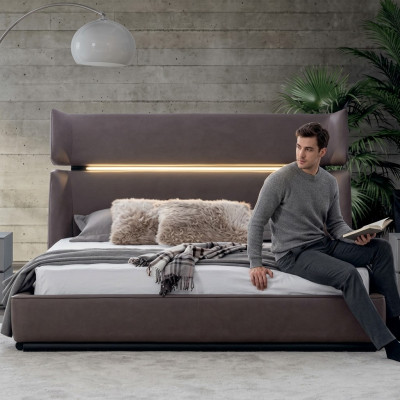 Schlofzëmmer Luxus Bett Modern stilvoll Modern Bett gro 180x200