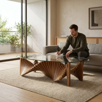 Design-Wunnzëmmertabell, Couchdësch, Luxus Kaffisdësch, Dësch