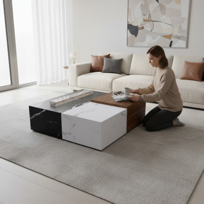 Luxus Couchdësch Luxus Design Wunnzëmmer Dësch Modernt Design Dëscher