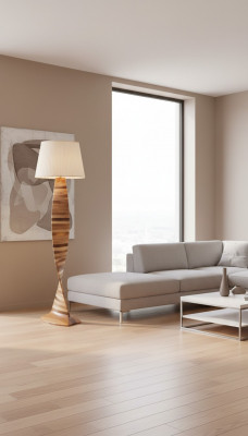 Luxus Stehlampe Wunnzëmmer Modernen Design Holz Steelutcht Luuchten