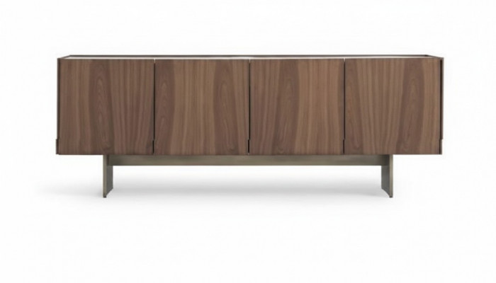 Design-Konsole Wunnzëmmer Holz Luxus-Konsolen Braun Kommode Sideboard
