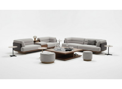 Luxus Canapé Gro Wunnzëmmer Polster Textil Dräisëtzer Canapé Sofas Couchen