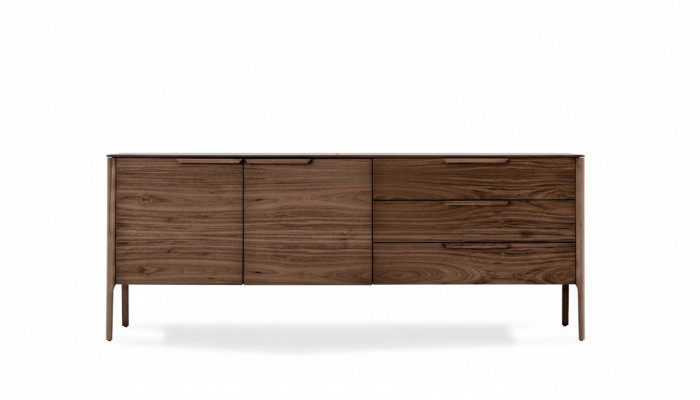 Sideboard Design Beige Luxus Iesszëmmer Set Kommode mat Holz Sideboards