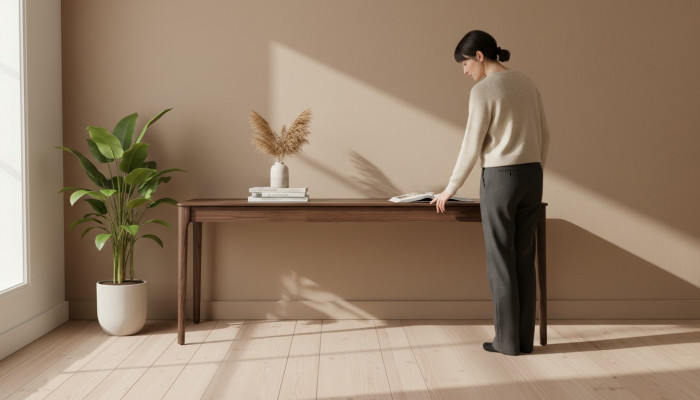Iessdësch Braun Iesszëmmer Dëscher Modern Luxus Dësch Elegantes Design