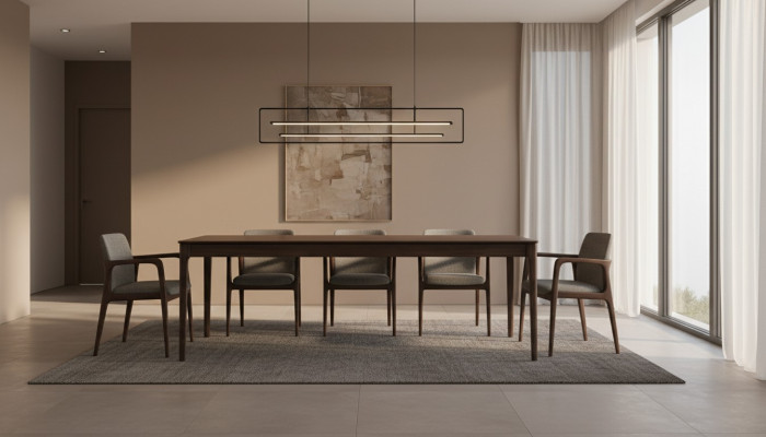 Iessdësch Braun Iesszëmmer Dëscher Modern Luxus Dësch Elegantes Design