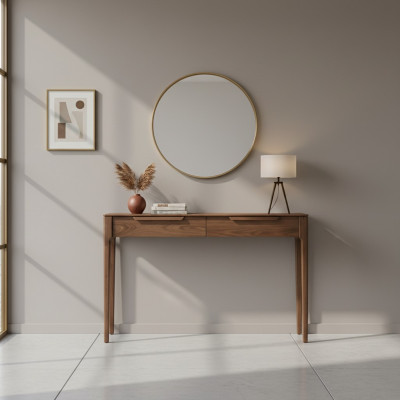 Konsolendësch Wunnzëmmer Sideboard Sekretär Design Holz Dësch Luxus