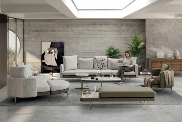 Wunnzëmmer-Set 8 Deeler Modernen Design Sofa Garnituren Luxus Sofae Couchette