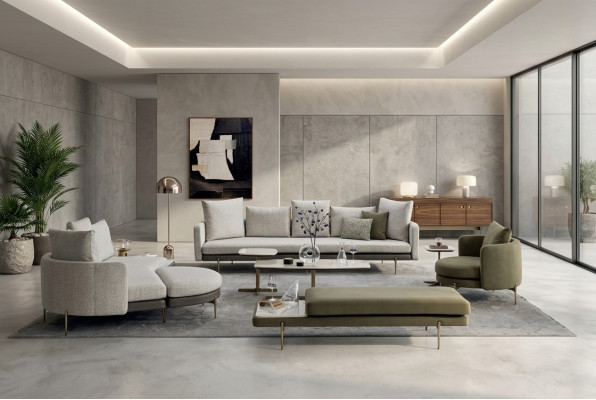Wunnzëmmer-Set 8 Deeler Modernen Design Sofa Garnituren Luxus Sofae Couchette