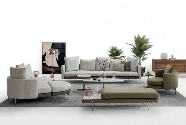 Wunnzëmmer-Set 8 Deeler Modernen Design Sofa Garnituren Luxus Sofae Couchette