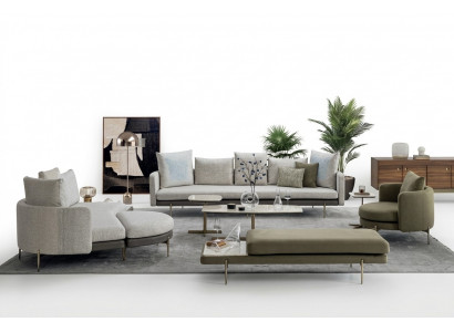 Wunnzëmmer-Set 8 Deeler Modernen Design Sofa Garnituren Luxus Sofae Couchette