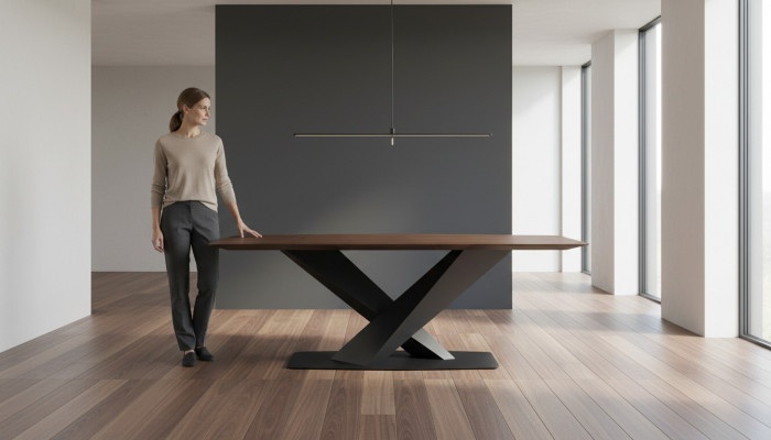 Iessdësch Braun Iesszëmmer Dëscher Modern Luxus Dësch Elegantes Design