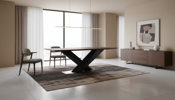 Iessdësch Braun Iesszëmmer Dëscher Modern Luxus Dësch Elegantes Design
