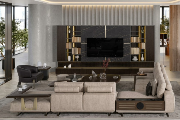 Wunnlandschaft L-Form Ecksofa Couch Design Polster Garnitur Sofa Eck Nei