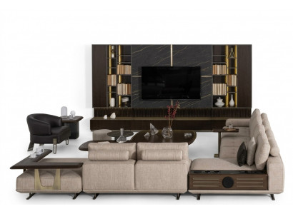 Wunnlandschaft L-Form Ecksofa Couch Design Polster Garnitur Sofa Eck Nei
