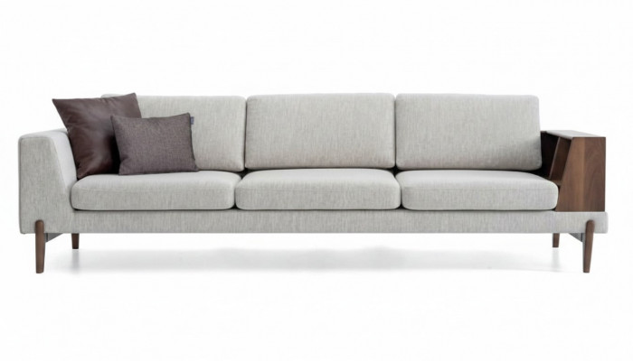 Luxus Stoff Sofa Fir Wunnzëmmer Modern Neit Sofa Grouss Sofa Textil Couchen
