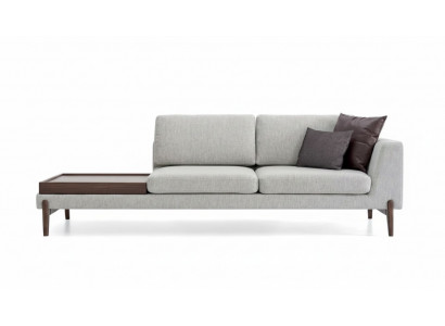 Luxus Wunnzëmmer Sofa Modernen Design Holz mat Textil Lounge Club Sofa Grouss