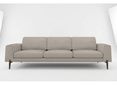 Luxus Sofa a grénger Faarf fir d'Wunnzëmmer Polster Textil Dräisëtzer Couch Couchen