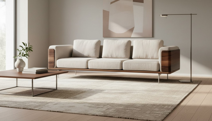 Canapé fir de Wunnzëmmer Luxus Modernen Design mat Äerm Dreisëtzer Design.