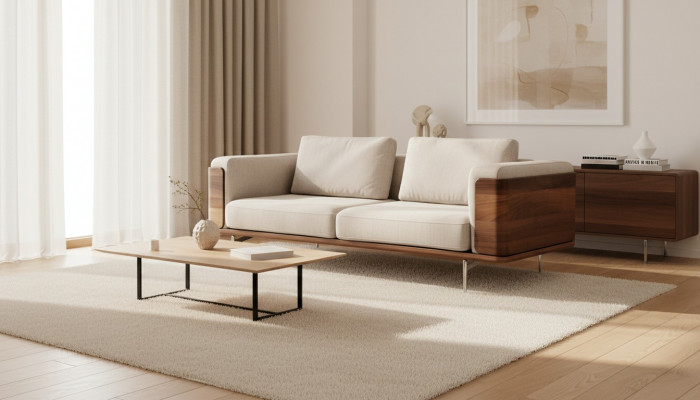 Design Sofa fir Wunnzëmmer Modern Faarf Drésëtzeger Couchen Miwwelen