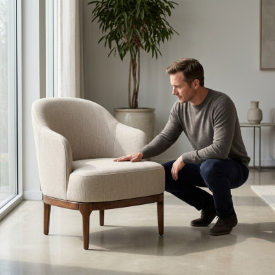 Luxus Fotell fir Wunnzëmmer a groer Faarf Design Lounge Club Miwwel Eenzelstull
