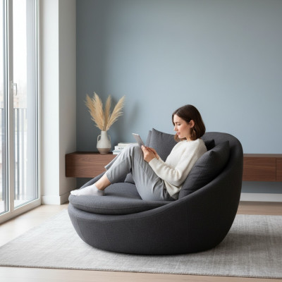 Sesselkëssen Sëtzgeleeënheet Modern Design Gro Lounge Luxus Wunnzëmmer Club