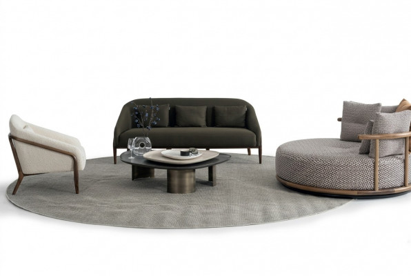 Design Set fir d'Wunnzëmmer 3+3+1 Sofa Garnitur Luxus Modern Miwwelen