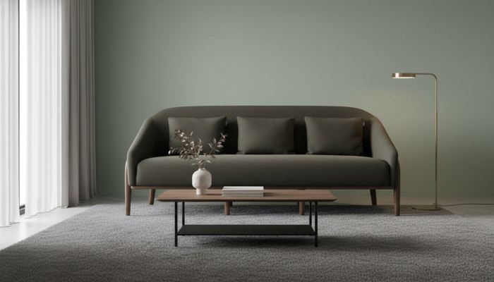 Sofa fir Wunnzëmmer Luxus Modernen Design mat Armleenen Miwwel Sofen