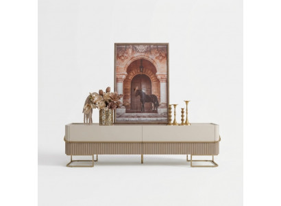 Klassesche Fernseherstänner Sideboard Kommode Wunnzëmmer Schief RTV TV
