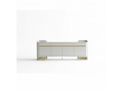 Sideboard Luxus Modernen Design Wunnzëmmer Héichwäerteg Miwwelen Kommode Spigel 2tlg