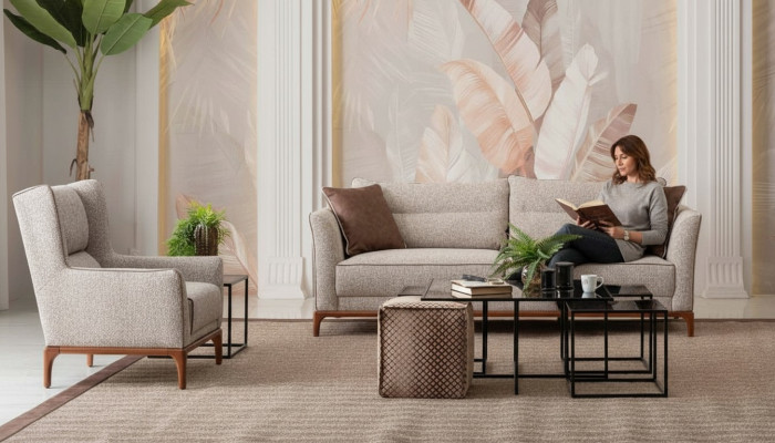Modernen Design Sofa 3+1 Fauteuil Sofagarnitur Wunnzëmmer Miwwelen Ariichtung