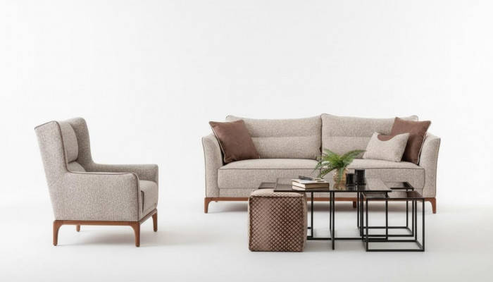 Modernen Design Sofa 3+1 Fauteuil Sofagarnitur Wunnzëmmer Miwwelen Ariichtung