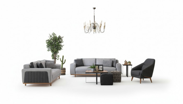 Luxus Sofagarnitur 3+2+1 Modern Couch Sofa Polster Design Lounge Miwwel