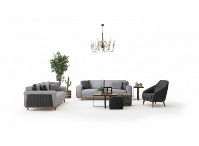 Luxus Sofagarnitur 3+2+1 Modern Couch Sofa Polster Design Lounge Miwwel