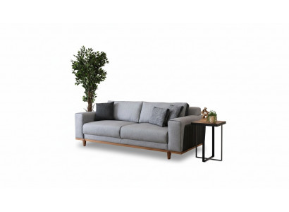 Grouss Sofa 242cm Couch Polster Miwwelen Sofas Stoffcouch Ariichtung Textil
