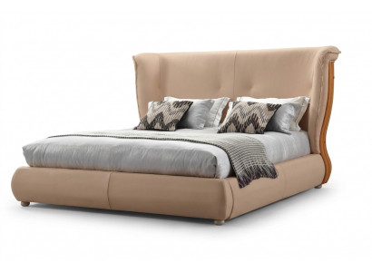 Beige Bett Schlofkummer Better Duebelbetter Holz Miwwelen Liederbetter