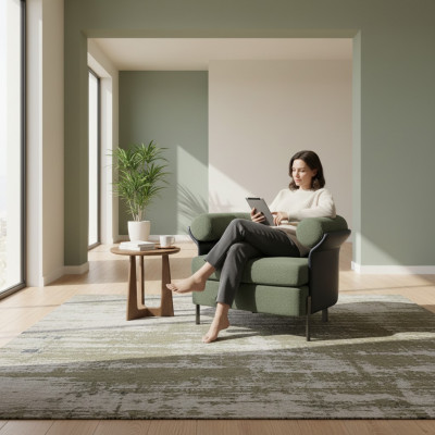 Samtsëtzfauteuil Armlehnstull Kichenstull Polstersëtz Polsterstull modern