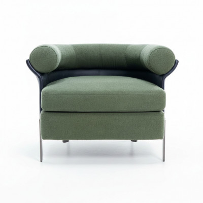 Samtsëtzfauteuil Armlehnstull Kichenstull Polstersëtz Polsterstull modern