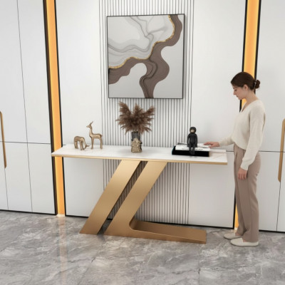 Modern Konsolendësch Design Holz Dësch Konsol Konsolendëscher Säitendësch
