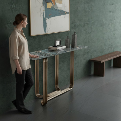 Konsolendësch Holz Dësch Konsol Luxus Konsolendëscher Design Edelstol