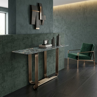 Konsolendësch Holz Dësch Konsol Luxus Konsolendëscher Design Edelstol
