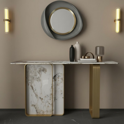 Konsolendësch Designer Holz Dësch Konsole Konsolendëscher Konsole Miwwelen